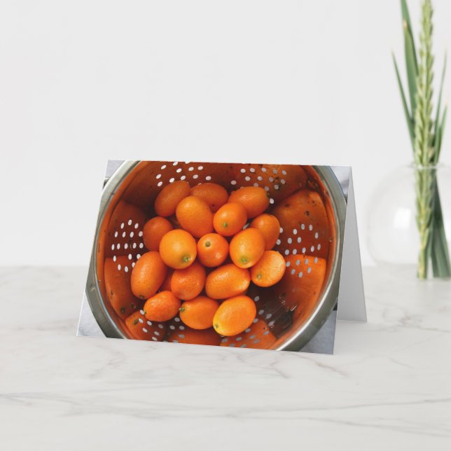 Cartes Pour Fêtes Annuelles kumquat (Devant)