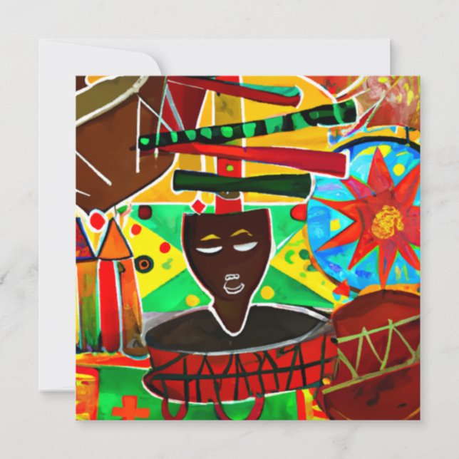 Cartes Pour Fêtes Annuelles Kwanzaa (Devant)