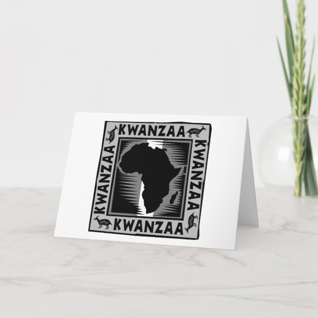 Cartes Pour Fêtes Annuelles Kwanzaa (Devant)