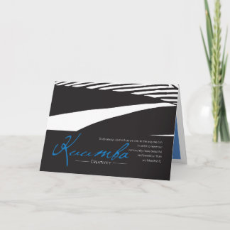 Cartes Pour Fêtes Annuelles Kwanzaa Card Kuumba