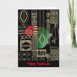 Cartes Pour Fêtes Annuelles Kwanzaa heureux