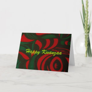 Cartes Pour Fêtes Annuelles Kwanzaa heureux