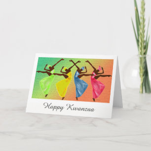 Cartes Pour Fêtes Annuelles Kwanzaa heureux