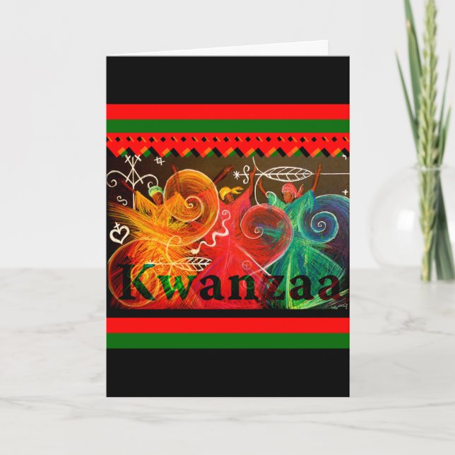 Cartes Pour Fêtes Annuelles Kwanzaa - Umoja ! Salutations (Devant)