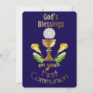 Cartes Pour Fêtes Annuelles La bénédiction de Dieu pour votre Première Sainte