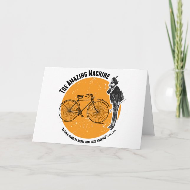 Cartes Pour Fêtes Annuelles La bicyclette extraordinaire (Devant)