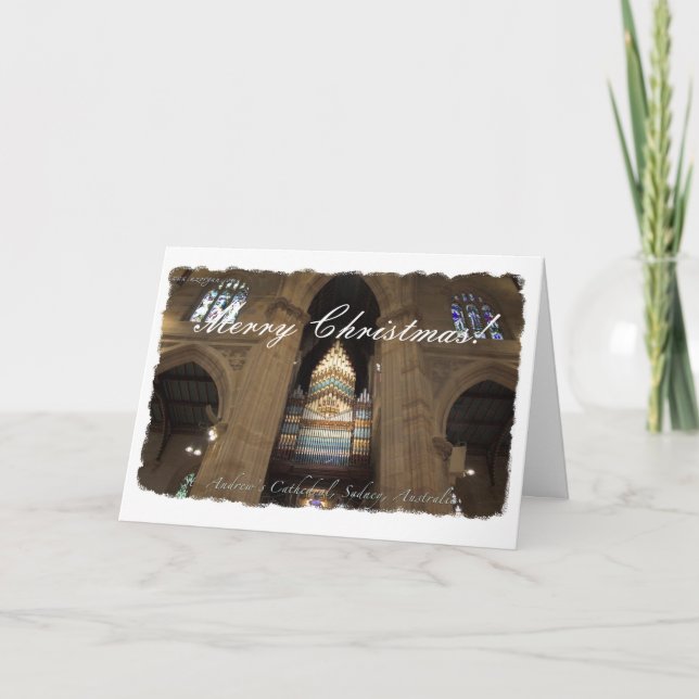 Cartes Pour Fêtes Annuelles La cathédrale Sydney de St Andrew (Devant)