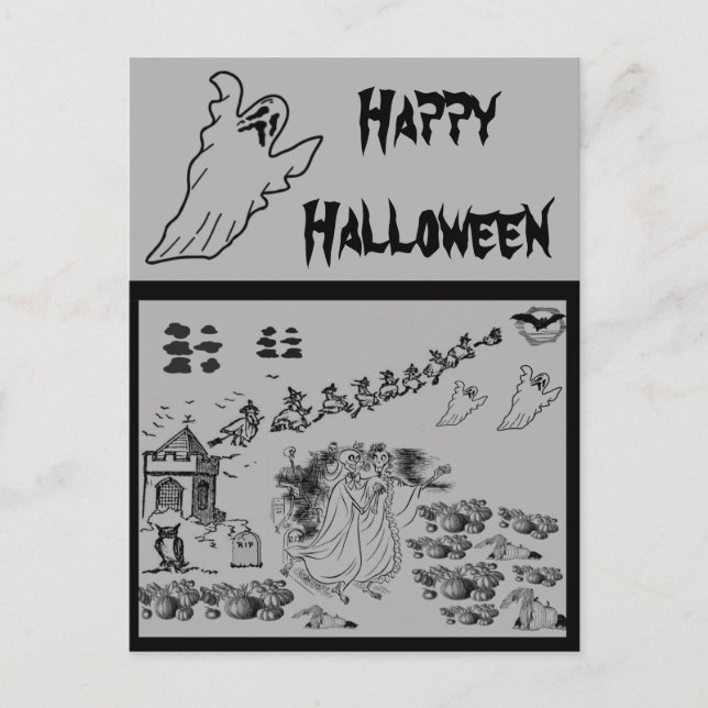 Cartes Pour Fêtes Annuelles La cérémonie hantée - (Devant)