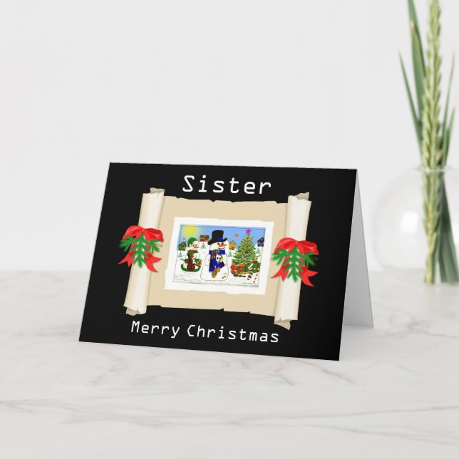 Cartes Pour Fêtes Annuelles La collection de bonhomme de neige de Noël (Devant)