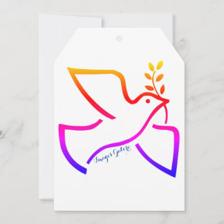Cartes Pour Fêtes Annuelles La colombe de la paix