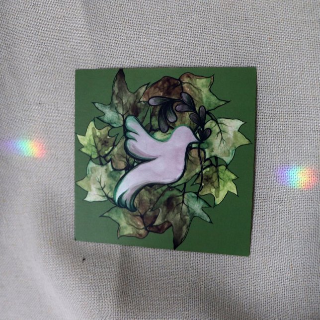 Cartes Pour Fêtes Annuelles La colombe de la paix sur Terre et l'espoir de la  (Créateur téléchargé)