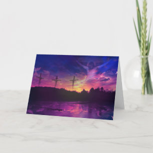 Cartes Pour Fêtes Annuelles La crucifixion du Jésus-Christ sur la croix