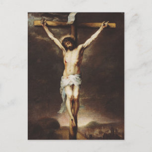 Cartes Pour Fêtes Annuelles La Crucifixion par Bartolome Esteban Murillo