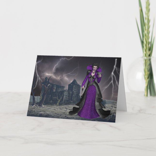 Cartes Pour Fêtes Annuelles La Dame du Manor Halloween (Devant)