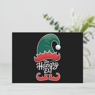 Cartes Pour Fêtes Annuelles La famille de l'elfe affamé groupe de Noël apparié