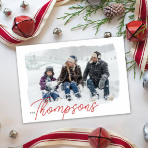 Cartes Pour Fêtes Annuelles La famille tout le moderne Photo Holiday Card