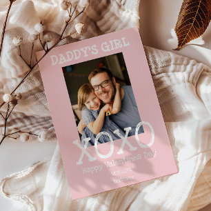 Cartes Pour Fêtes Annuelles La Fille à Papa   Photo   Câlins et Bisous Saint-V