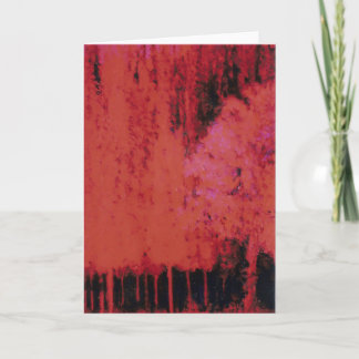 Cartes Pour Fêtes Annuelles La forêt rouge #2