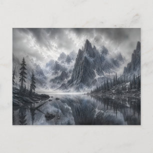 Cartes Pour Fêtes Annuelles La Forme du Silence – Paysage Noir et Blanc