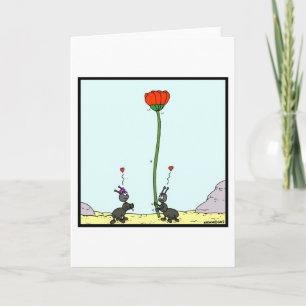 Cartes Pour Fêtes Annuelles La fourmi amoureuse : Caricature de la fourmi