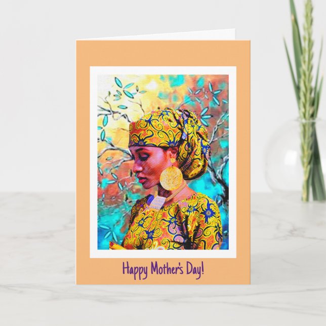 Cartes Pour Fêtes Annuelles La grâce de la mère - Voiture du patrimoine africa (Devant)
