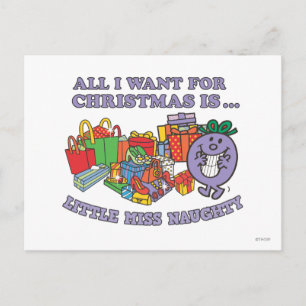 Cartes Pour Fêtes Annuelles La joie de Noël de Little Miss Naughty