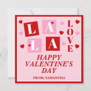 Cartes Pour Fêtes Annuelles La La Love Kids Saint-Valentin
