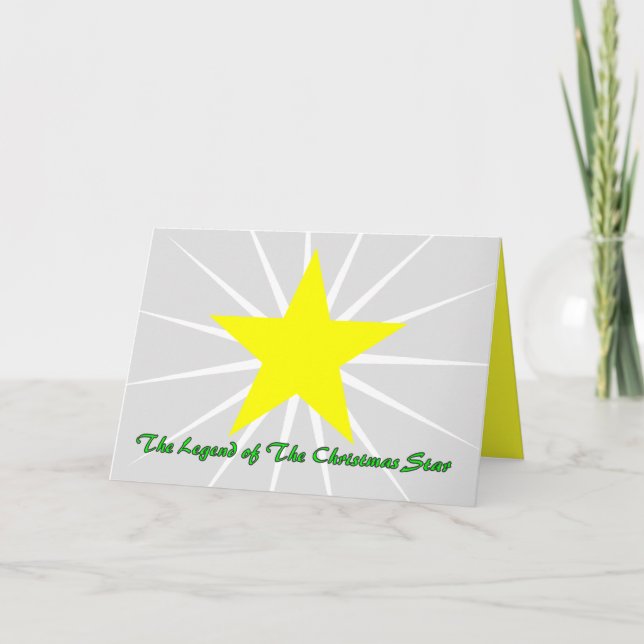 CARTES POUR FÊTES ANNUELLES LA LÉGENDE DE L'ÉTOILE DE NOËL… (Devant)