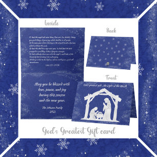 Cartes Pour Fêtes Annuelles La lumière du Noël chrétien mondial