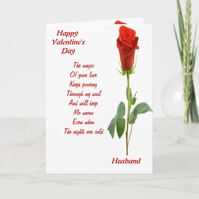 Cartes Pour Fêtes Annuelles La magie de votre mari amoureux (Devant)