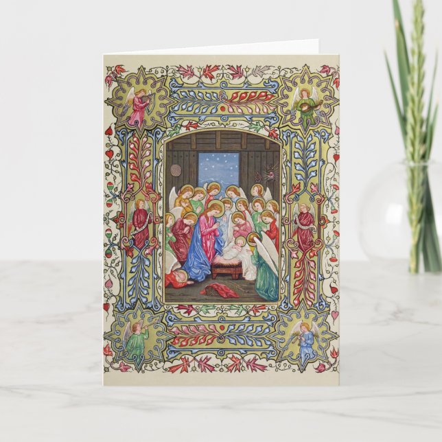 Cartes Pour Fêtes Annuelles La nativité de notre seigneur (Devant)