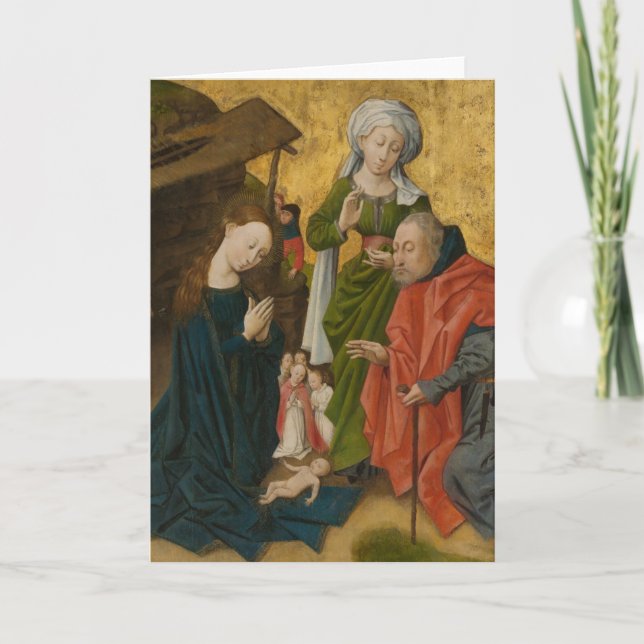 Cartes Pour Fêtes Annuelles La Nativité, vers 1460 (Devant)