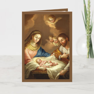 Cartes Pour Fêtes Annuelles La Navidad Nativité Religieux Espagnol Noël v2