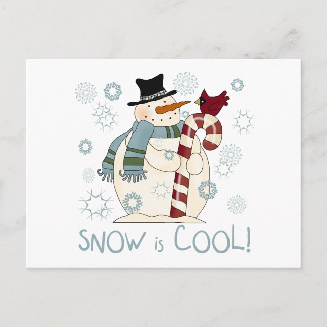 Cartes Pour Fêtes Annuelles La neige est un cadeau et t-shirts de vacances Coo (Devant)