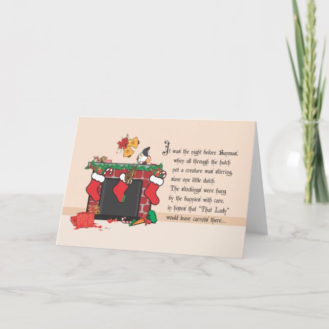 CARTES POUR FÊTES ANNUELLES LA NUIT AVANT BUNMAS (Devant)