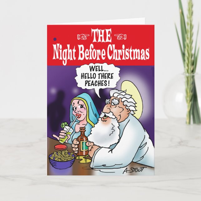 Cartes Pour Fêtes Annuelles La Nuit Avant Noël... ! (Devant)