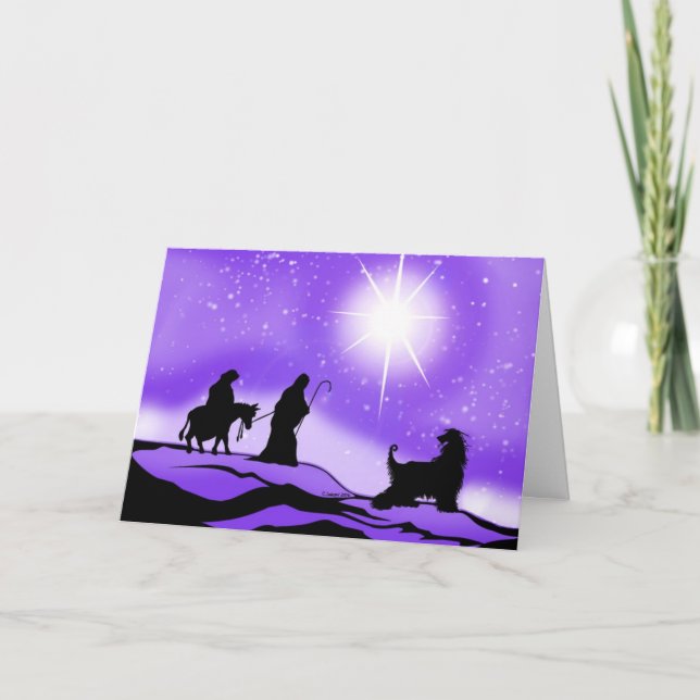 Cartes Pour Fêtes Annuelles La nuit de la peau afghane Divine (Devant)