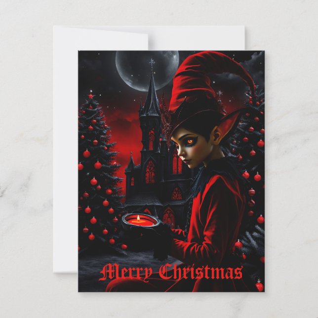 Cartes Pour Fêtes Annuelles La nuit de noël. (Devant)