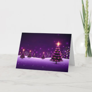 Cartes Pour Fêtes Annuelles La Nuit de Noël scintillait