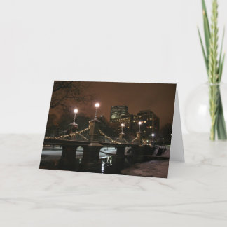 Cartes Pour Fêtes Annuelles La nuit de nouvelle année dans le jardin public
