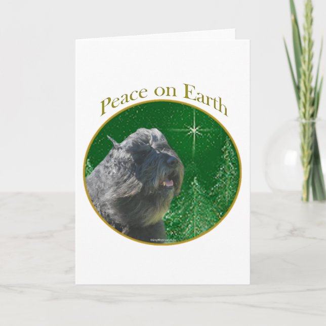 Cartes Pour Fêtes Annuelles La paix de Bouvier Des Flandres (Devant)