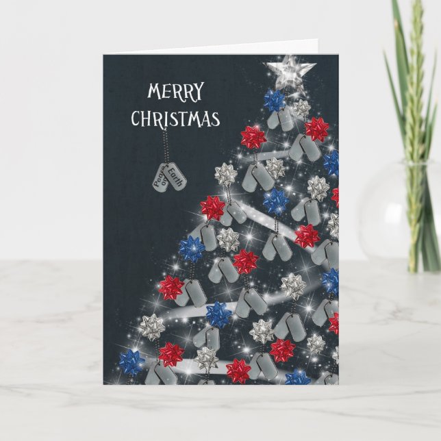 Cartes Pour Fêtes Annuelles La Paix Sur Terre (Devant)