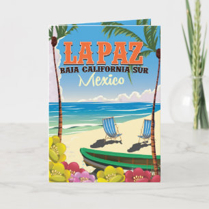 Cartes Pour Fêtes Annuelles La Paz Baja California Sur Mexico poster de voyage