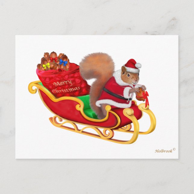 CARTES POUR FÊTES ANNUELLES LA PETITE AIDE DE PÈRE NOËL (Devant)