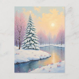 Cartes Pour Fêtes Annuelles La première lumière de l'hiver