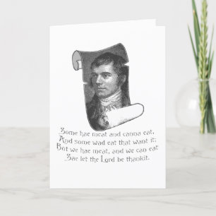 Cartes Pour Fêtes Annuelles La Prière de la Soirée de la Nuit de Burns Selkirk