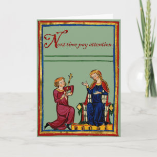 Cartes Pour Fêtes Annuelles La prochaine fois, prêtez attention