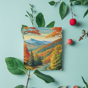 Cartes Pour Fêtes Annuelles La promenade Blue Ridge