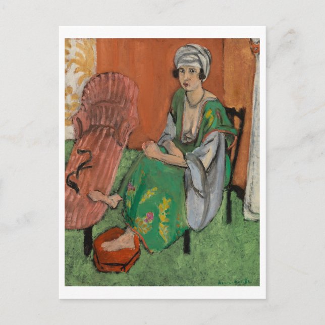 Cartes Pour Fêtes Annuelles La robe verte - Henri Matisse (Devant)