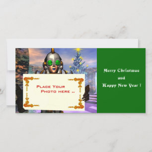 CARTES POUR FÊTES ANNUELLES LA SAINT-SYLVESTRE D'UN CYBORG